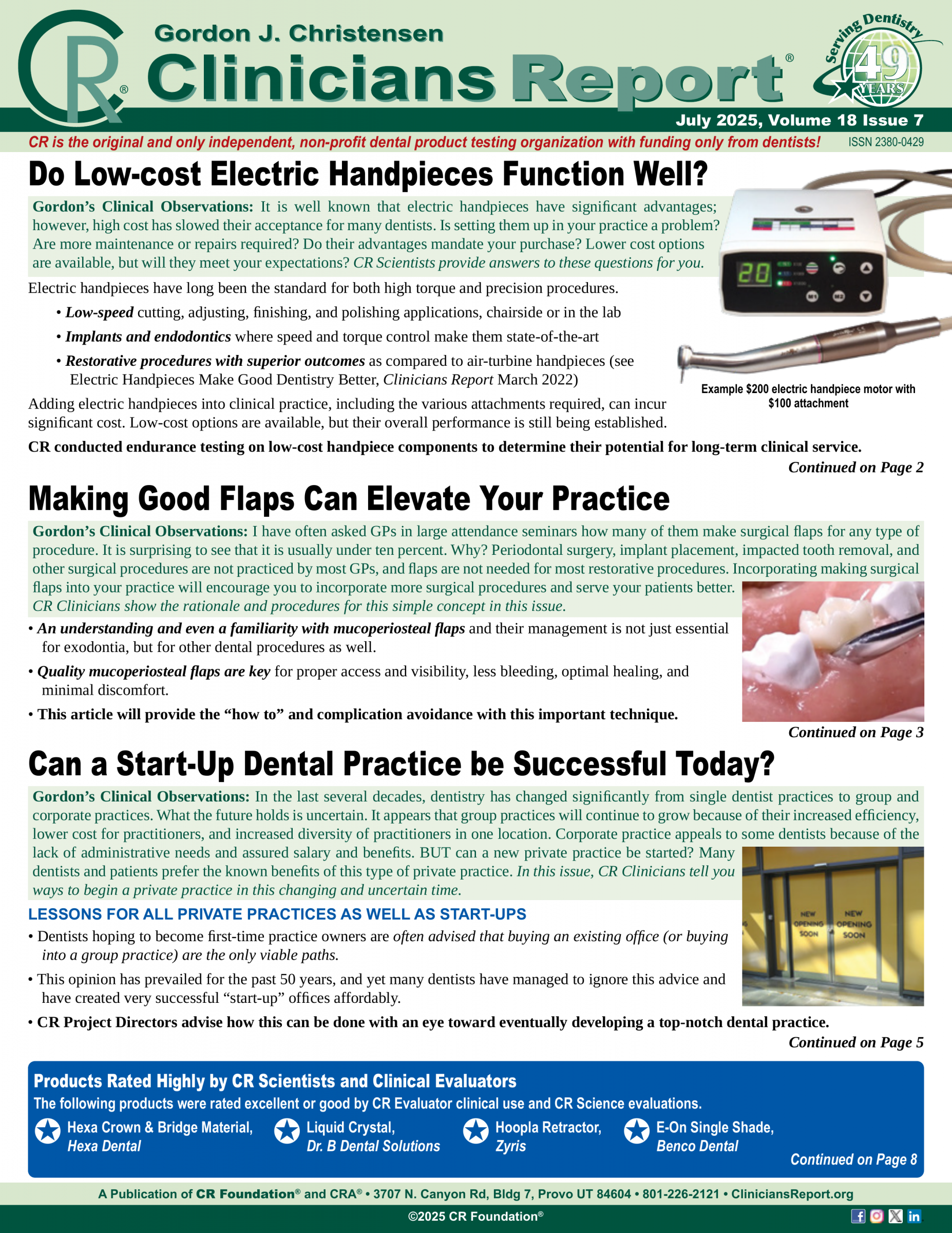 Clinicians Report July 2025