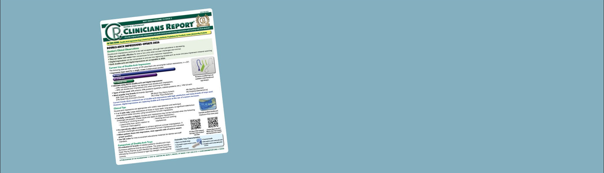 Front page of Clinicians Report April 2026
