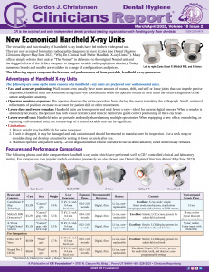 Dental Hygiene Clinicians Report March/April 2025