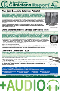 Clinicians Report August 2025 with Audio