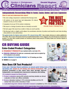 Dental Hygiene Clinicians Report November/December 2025, page 1
