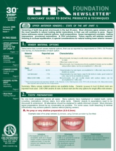 CRA Newsletter January 2006, Volume 30 Issue 1 - 200601