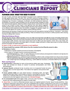 Dental Hygiene Clinicians Report March/April 2026