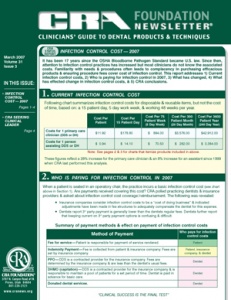 CRA Newsletter March 2007, Volume 31 Issue 3 - 200703 - Dental Reports