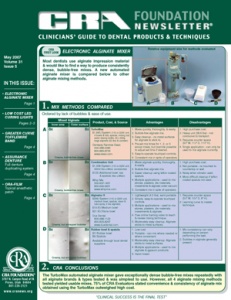 CRA Newsletter May 2007, Volume 31 Issue 5 - 200705 - Dental Reports