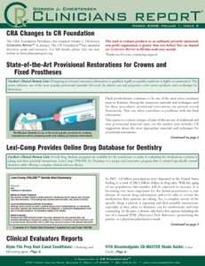 Clinicians Report March 2008, Volume 1 Issue 3 - 200803