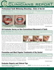 Clinicians Report May 2008, Volume 1 Issue 5 - 200805