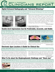 Clinicians Report June 2008, Volume 1 Issue 6 - 200806 - Dental Reports