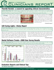 Clinicians Report July 2008, Volume 1 Issue 7 - 200807 - Dental Reports