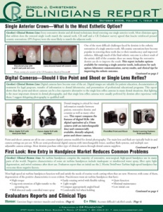 Clinicians Report October 2008, Volume 1 Issue 10 - 200810 - Dental Reports