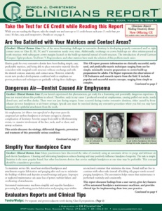 Clinicians Report April 2009, Volume 2 Issue  - 200904