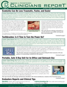 Clinicians Report August 2009, Volume 2 Issue 8 - 200908 - Dental Reports