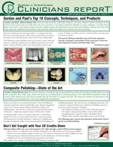 Clinicians Report September 2009, Volume 2 Issue 9 - 200909 - Dental Reports