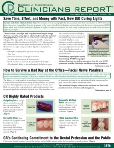 Clinicians Report October 2010, Volume 3 Issue 10 - 201010 - Dental Reports