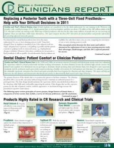 Clinicians Report February 2011, Volume 4 Issue 2 - 201102 - Dental Reports