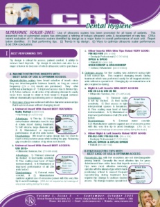 Dental Hygiene Newsletter September/October 2003, Volume 3 Issue 5 - h200309 - Hygiene Reports