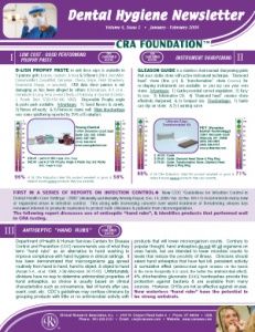 Dental Hygiene Newsletter January/February 2004, Volume 4 Issue 1 - h200401 - Hygiene Reports