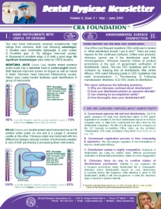 Dental Hygiene Newsletter May/June 2004, Volume 4 Issue 3 - h200405 - Hygiene Reports