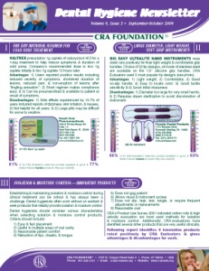 Dental Hygiene Newsletter September/October 2004, Volume 4 Issue 5 - h200409 - Hygiene Reports