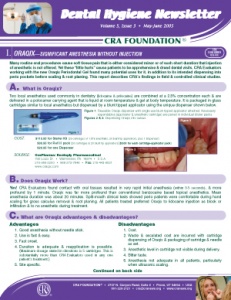 Dental Hygiene Newsletter May/June 2005, Volume 5 Issue 3 - h200506 - Hygiene Reports