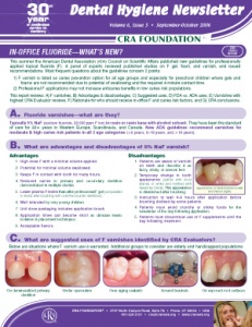 Dental Hygiene Newsletter September/October 2006, Volume 6 Issue 5 - h200610