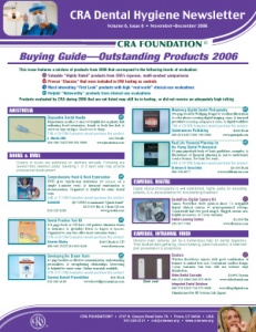 Buying Guide: CRA Dental Hygiene Newsletter November/December 2006, Volume 6 Issue 6 - h200612 - Hygiene Reports