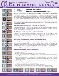 Dental Hygiene Clinicians Report September/October 2008, Volume 1 Issue 5 - h200810 - Hygiene Reports