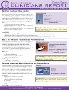 Dental Hygiene Clinicians Report March/April 2009, Volume 2 Issue 2 - h200904