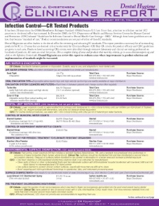 Dental Hygiene Clinicians Report July/August 2010, Volume 3 Issue 4 - h201008 - Hygiene Reports
