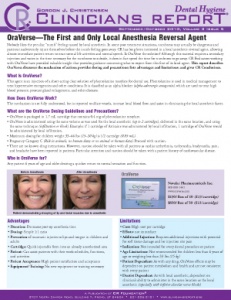 Dental Hygiene Clinicians Report September/October 2010, Volume 3 Issue 5 - h201010 - Hygiene Reports
