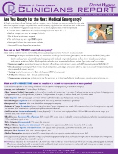 Dental Hygiene Clinicians Report March/April 2011, Volume 4 Issue 2 - h201104