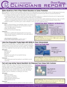Dental Hygiene Clinicians Report May/June 2011, Volume 4 Issue 3 - h201106 - Hygiene Reports