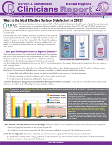 Dental Hygiene Clinicians Report January/February, 2012 Volume 5 Issue 1 - h201202 - Hygiene Reports