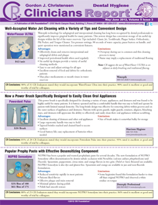 Dental Hygiene Clinicians Report May/June 2012, Volume 5 Issue 3 - h201206