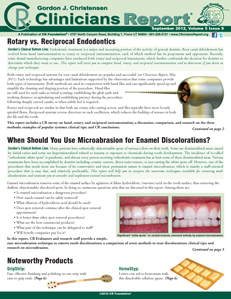 Clinicians Report September 2012, Volume 5 Issue 9 - 201209 - Dental Reports