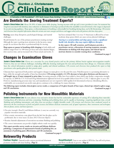 Clinicians Report February 2013, Volume 6 Issue 2 - 201302 - Dental Reports