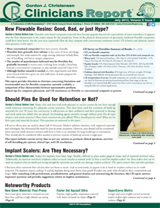 Clinicians Report July 2013, Volume 6 Issue 7 - 201307 - Dental Reports