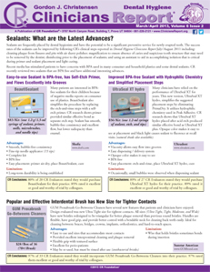 Dental Hygiene Clinicians Report March/April 2013, Volume 6 Issue 2 - h201304