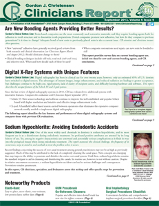 Clinicians Report September 2013, Volume 6 Issue 9 - 201309