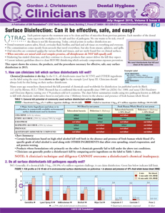 July/August 2015 Hygiene