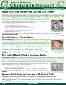 October 2015 Clinicians Report