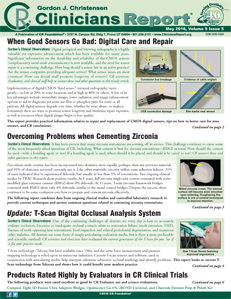May 2016 Clinicians Report