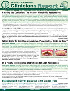 November 2016 Clinicians Report