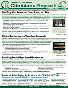 Clinicians Report August 2018, Volume 11 Issue 8 - 201808