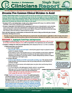 Zirconia Mistakes