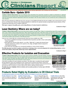 October 2019 Clinicians Report
