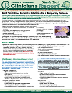 Provisional Cements 0821 ST