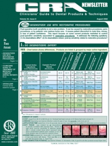 CRA Newsletter August 2002, Volume 26 Issue 8 - 200208 - Dental Reports