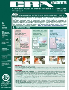 CRA Newsletter November 2002, Volume 26 Issue 11 - 200211 - Dental Reports