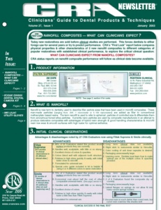 CRA Newsletter January 2003, Volume 27 Issue 1 - 200301